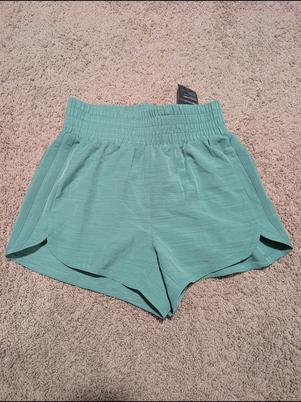 adidas Teal Split-Hem Women's Athletic Shorts
